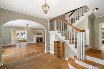 Entry and view into the Living Room