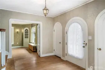 Front Door with double closets