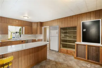 Kitchen off of the Dining room & Laundry