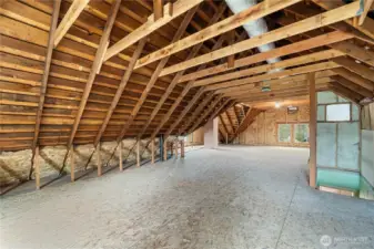 Third Floor unfinished Space with New Dual Zoned HVAC system