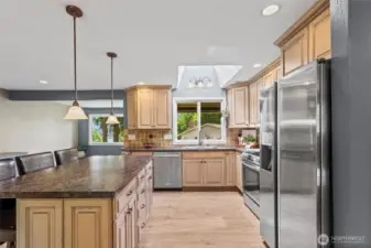 The abundant amount of storage in the kitchen island is ideal but wait until you see the 120 sq ft pantry space too.
