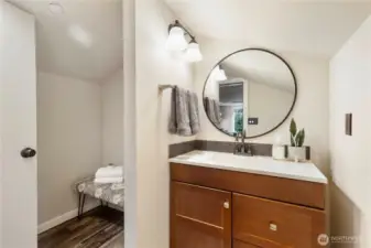 Upper bathroom.