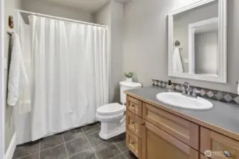 Full size bathroom.