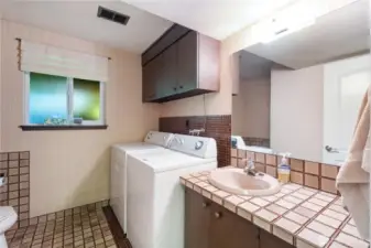 Laundry and 1.2 bath down
