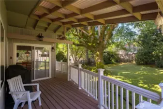 Covered Back Deck