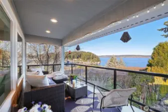 Enjoy the water view year-round from your spacious covered deck.