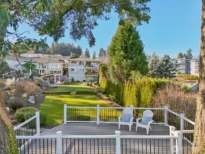 An easement allows you to enjoy the views from this community deck