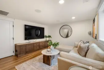 Lower level rec room.