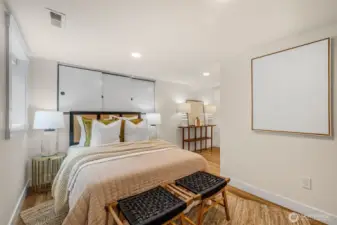 Lower level bedroom/guest suite.