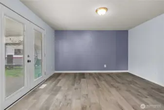 looking from kitchen into dinning or bonus space