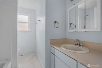 Downstairs full bath