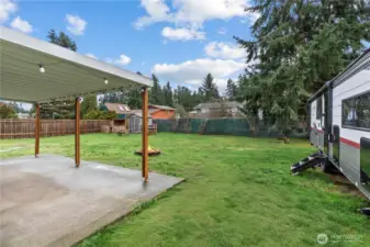 Backyard w/ patio