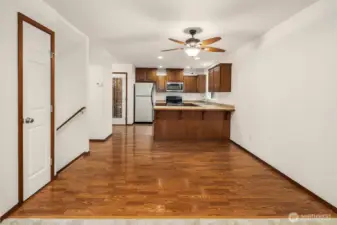 Open Concept Living/Dining/Kitchen