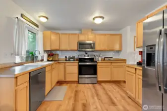 Kitchen is open and all appliances are included