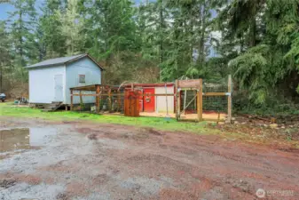 Storage shed and Hen House