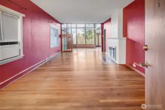 Enter into living room.