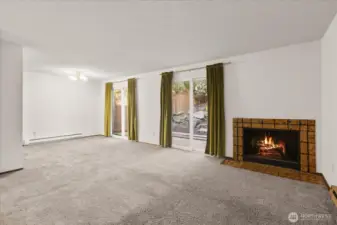 Light filled and flows right onto the private patio