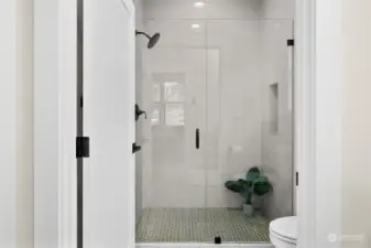 Primary walk-in-shower