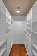 Primary walk-in closet