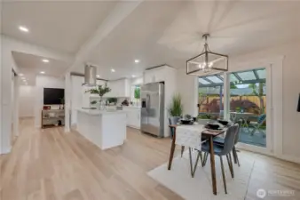 Perfect for entertaining, open area