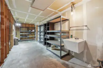 Shop area in garage