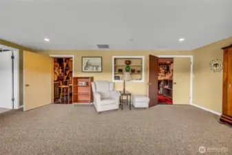 Recreational room with access to 2nd primary bedroom with ensuite
