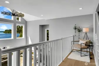 Lofted reading area