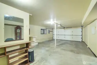 Extra spacious 2 car garage with plenty of bonus storage space