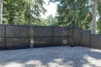 Secured Gated Area For RV Hook-Up & Vehicles.