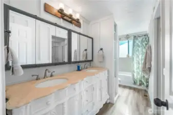 Full updated continental bath upstairs