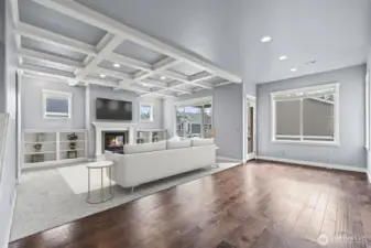 Great room - virtually staged.