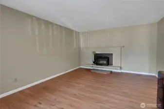 Wood Stove in Living Room!