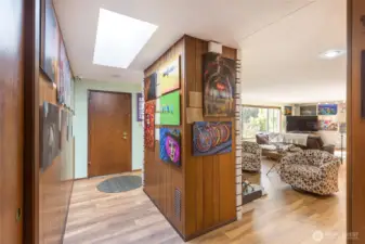 Looking at front door from Lift
