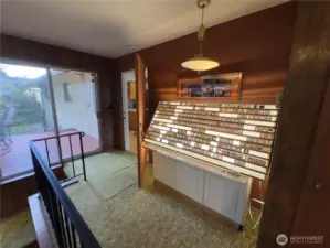 Entrance to family & stairs to Lower level apt
