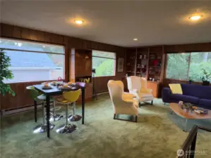 Windows all around in family room