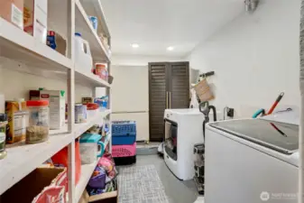Laundry room with extra storage