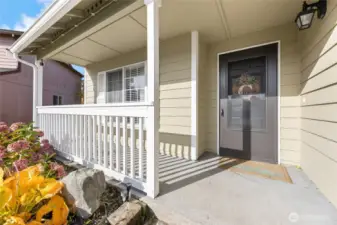 Welcoming front porch