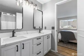 beautiful primary bathroom