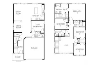 Layout of the whole house. Photo is for representation purposes only.