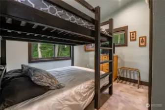 Spacious guest bedroom