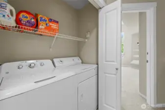 Good sized laundry room