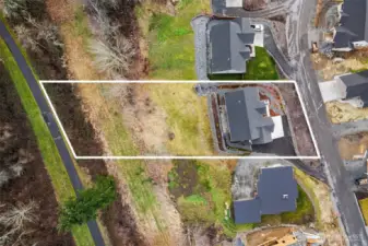 over an acre of land