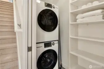 Washer / Dryer, storage area or pantry.