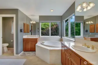 Spacious Primary Bathroom