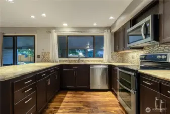 Updated Kitchen Granite Countertops Tile Backsplash