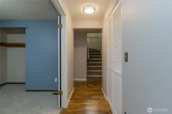 Hall to back bedrooms & upstairs to second ensuite