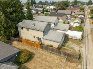 Fully fenced yard
