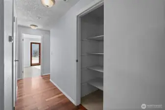 Enough storage in this hallway pantry!
