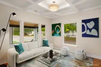 Family Room or Office/Den just off of the front entry