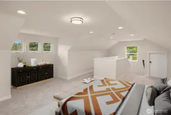 The entire upstairs is a primary suite